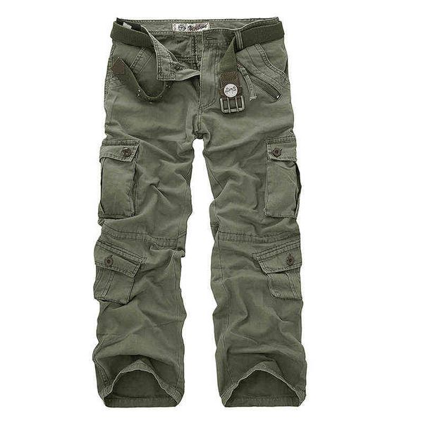 Dropshipping algodão cargo calças homens estilo militar treino tático homens calças casuais camuflagem homem calças g0104