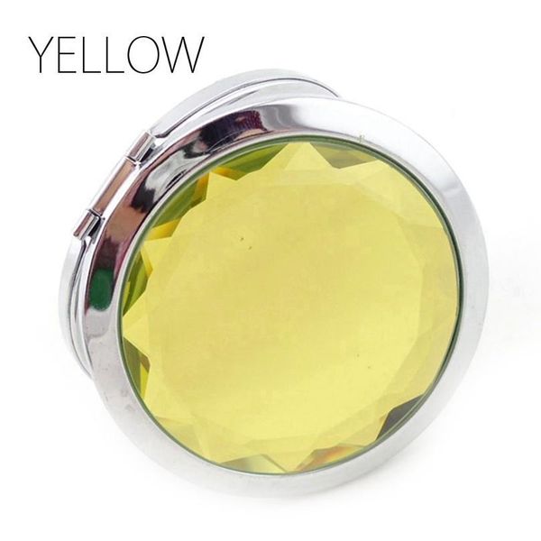 

оптовая продажа 7 см складной макияж зеркало компактное зеркало с кристаллическим металлом карманное зеркало для свадебных подарок косметика