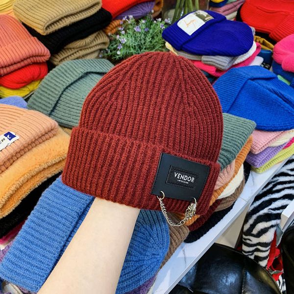 

autumn brand wool women and winter ins net red versatile knitted fashion cloth cold hat korean warm man, Blue;gray