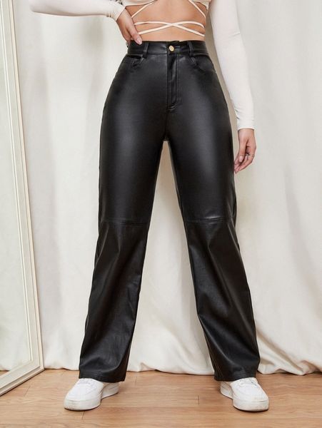 

slant pocket straight leg jeans y6pp#, Blue