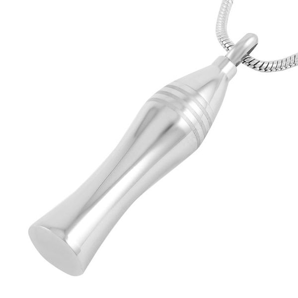 

IJD9385 Stainless Steel Fish Cylinder Cremation Necklace for Ashes Urn Memorial Keepsake Pendant Jewelry, Silver
