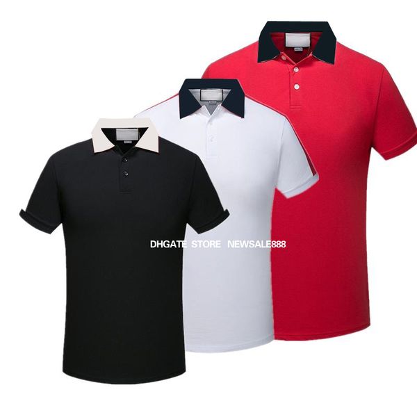 2020 nova marca de designer camisa polo camisetas masculinas polos masculinos de luxo bordados florais polos masculinos estampados famosos M-3XL