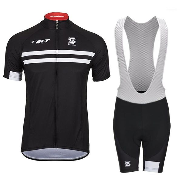 

felt 2020 men summer bicycle clothing polyester cycling jersey men apparel breathable team ciclismo maillot bike clothing1, Black;blue