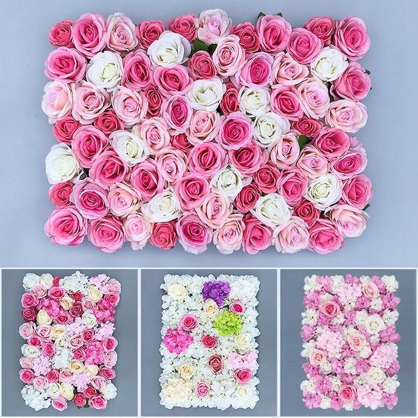 

decorative flowers & wreaths rose dahlia hydrangea simulation flower wall background decoration wedding supplies home christmas