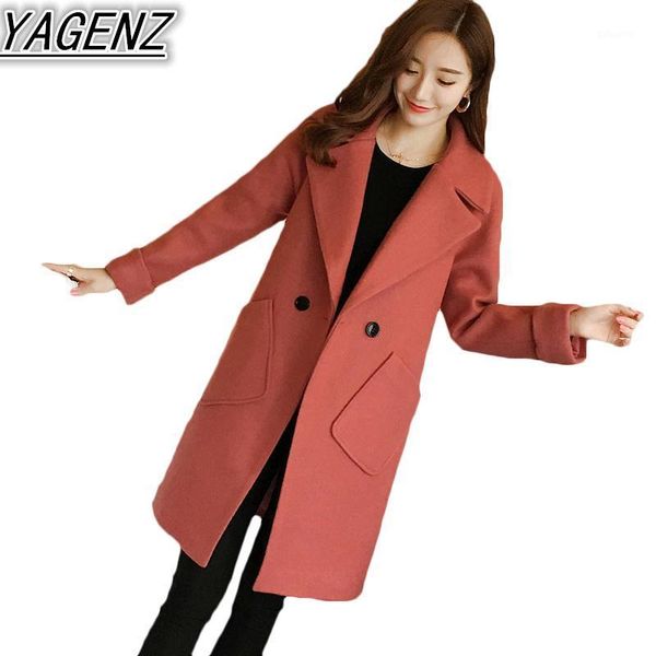 

autumn winter woolen coat women's 2020 wool jacket coat women new long woolen female large size winter jackets1, Black