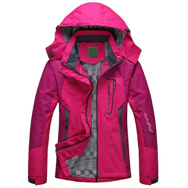 

2019 spring autumn winter women jacket single thick outwear jackets hooded wind waterproof female coat parkas clothing, Black;brown