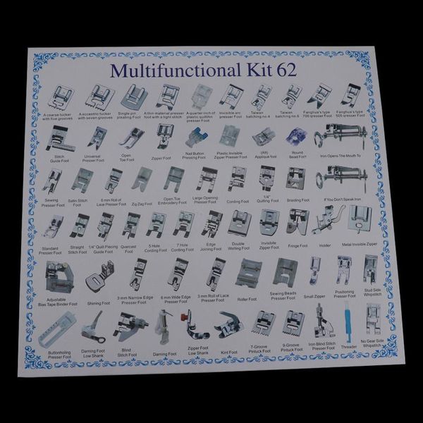 

32 42 48 52 62 sewing knitting crochet domestic machine blind stitch darning presser foot feet kit set for brother singer janom bbyspw