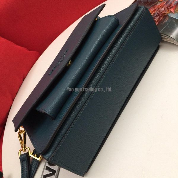 

women's shoulder bag handbag messenger bag 2020 new striped shoulder strap leather handbag multi-layer large capacity handmade, Black