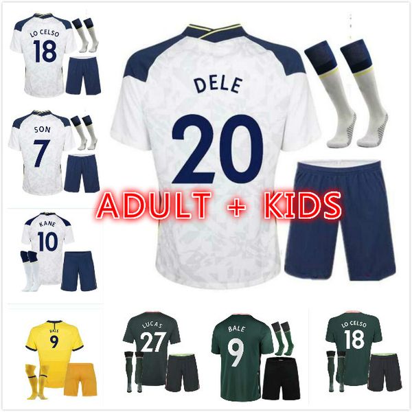 

men + kids kit 2021 kane 7 son bergwijn ndombele suit soccer jerseys dele lo celso morgan bale lamela football shirt, Black