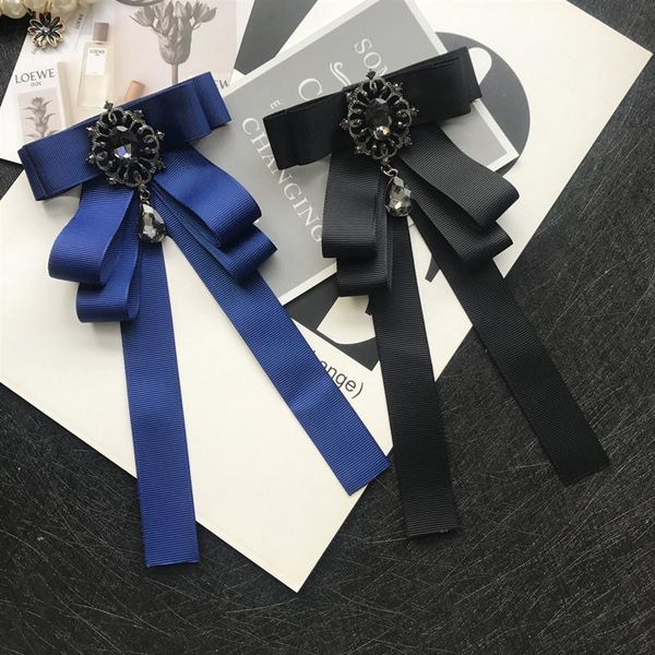 

лента бабочка галстука брошь кристалл ткань искусство цветочный отворотный pin-код роскошные свадебные платье булавки значки броши для женщи, Black;gray