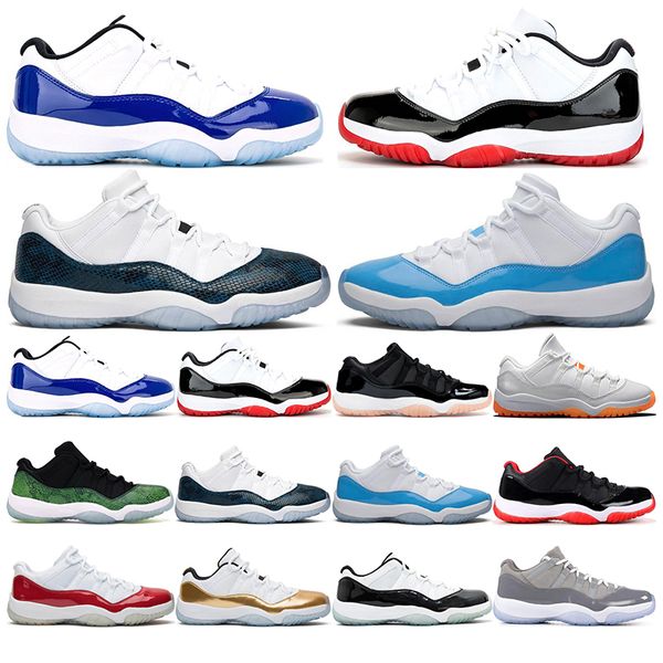 

jumpman 11 11s basketball shoes for mens womena concord white bred navy snakeskin unc trainers sports sneakers shoes size 5.5-13 with box