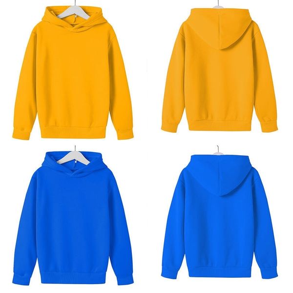 

kids sweatshirts girls boys candy color cotton hooded hoodie jacket coat children autumn winter clothes clothing g12705, Black