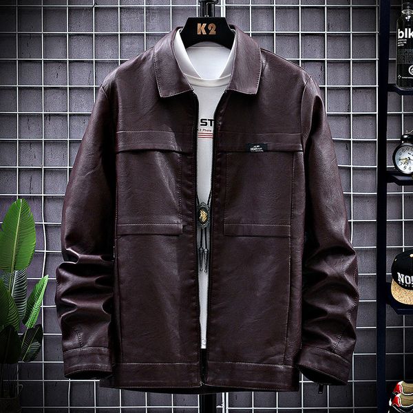 

2021 new jaqueta outono inverno novo fino pura bonito de solto personalidade juventude roupa masculina wrgp, Black;brown