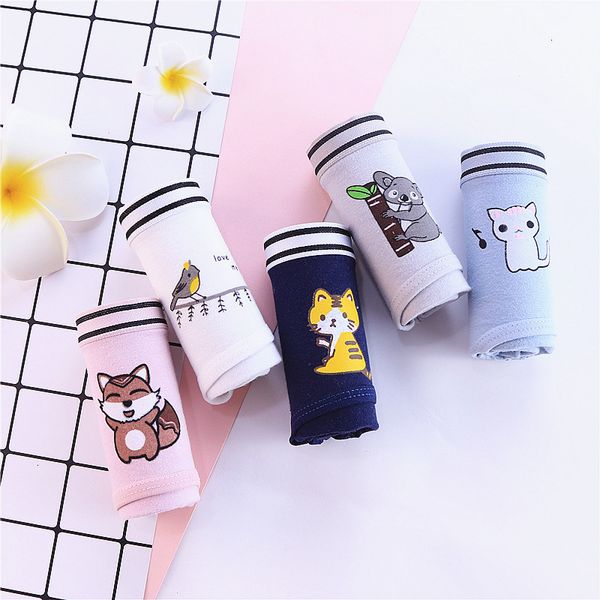 

girl briefs women's panties cotton cat print underwear female casual cartoon underpants ladies lingerie teenager panty, Black;pink