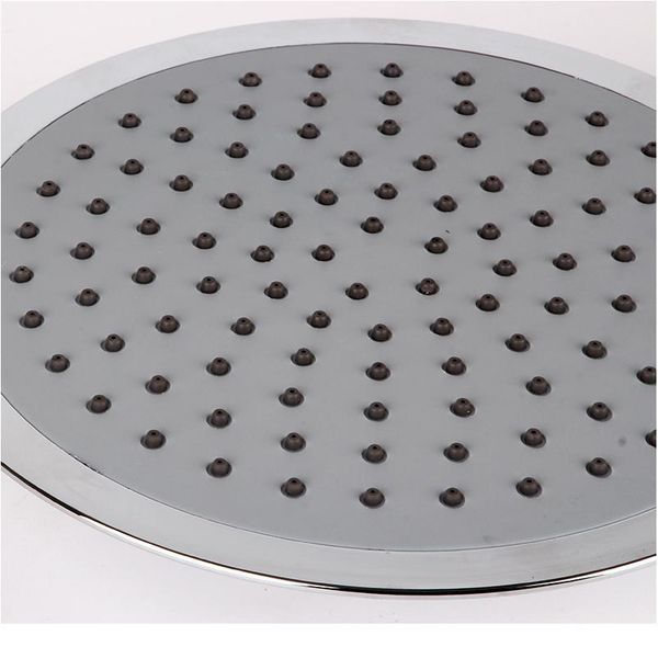 

zhang ji quality 20cm big rainfall shower head stainless steel silica gel hole bathroom shower head water saving spra qylaqr