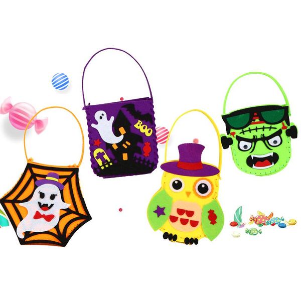 

хэллоуин бумага конфеты сумка дети спрашивают сахарный мешок детский сад ручной работы diy производственный материал пакет украшения реквизи