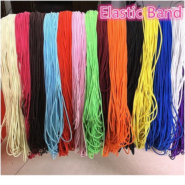 

new 5yards 2/2.5mm high elastic round elastic band rubber band elastic cord for jewelry making diy acc jllqdf