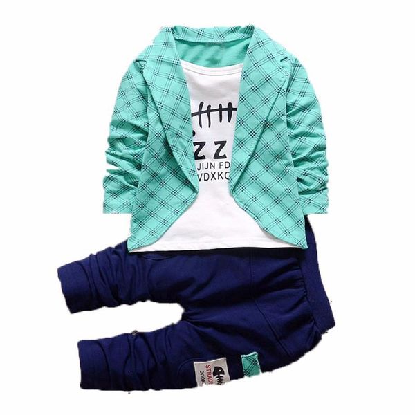 

clothing sets 2021 baby boys fashion cotton children's spring and autumn suit three pieces of small 1-4 years, White