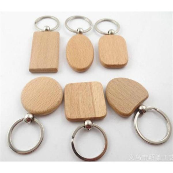 

ring shapes blank geometric wooden key chain personalized keychain, Silver