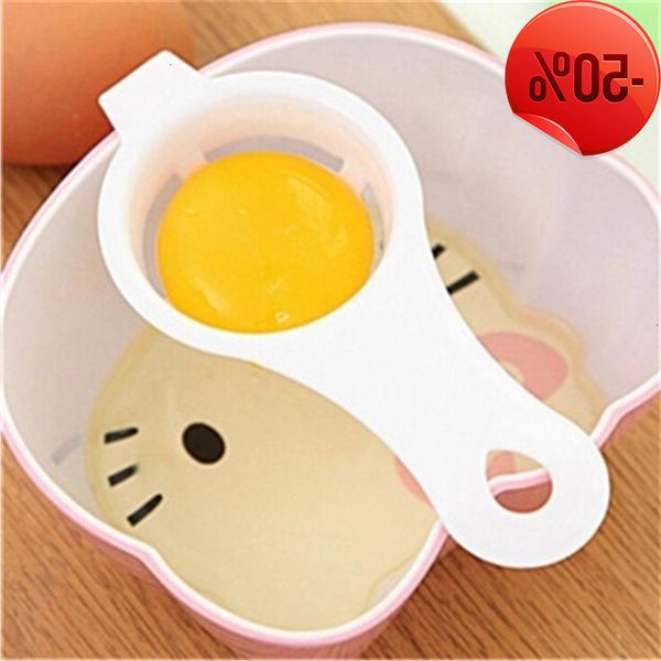 

accessories white yolk separator creative egg filter gadgets baking tool for kitchen home
