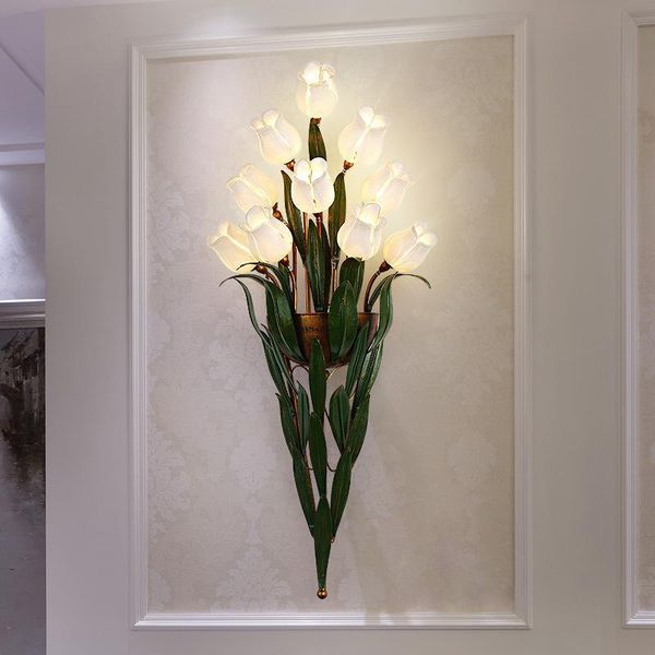 

modern nordic minimalist wall lamp creative art deco led flowers light for living room bedroom bedsid lamp kitchen cafe bar