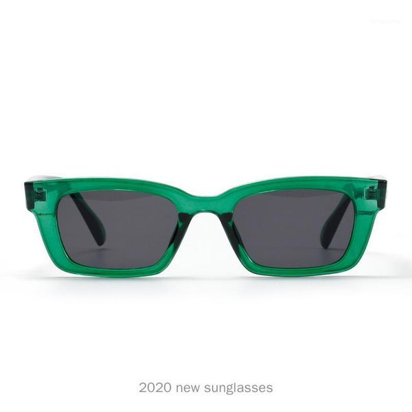 

green rectangle sunglasses women vintage rectangle sun glasses for men unique design lens eyewear shades black goggles uv400 nx1, White;black