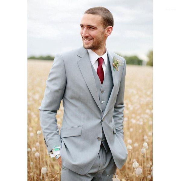 

men suits slim fit notched lapel groom tuxedos grey wedding suits for men groomsmen suits(jacket+pants+vest a1111, White;black