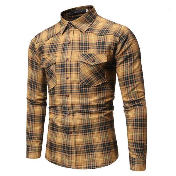 

shirt men 2019 fashion double pocket long sleeve lapel casual shirts it man classic wild cotton hip hop streetwear1, White;black