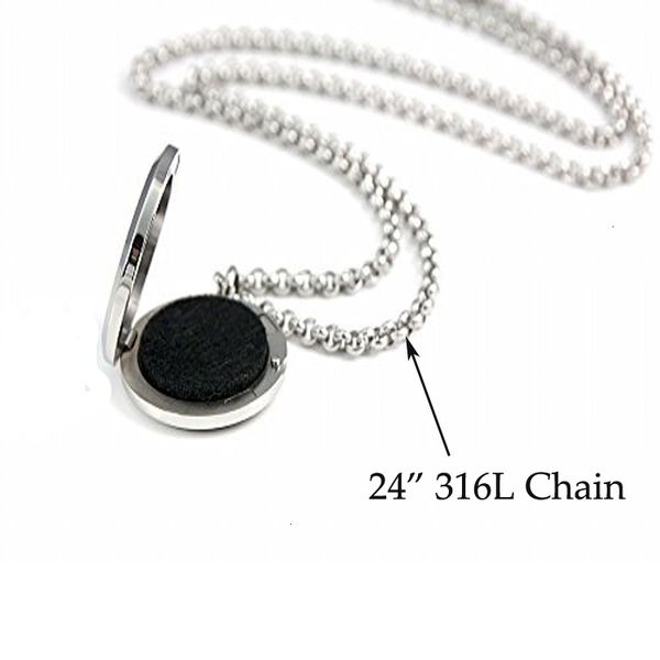 

factoryq78g20 styles premium aromatherapy essential oil diffuser necklace locket pendant, 316l stainless steel jewelry with 24