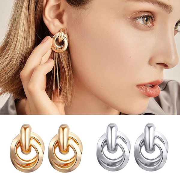 

1pair fashion earring jewelry earrings women trendy jewelry lovely red cherry metal earrings leaf crystals stud women, Golden;silver
