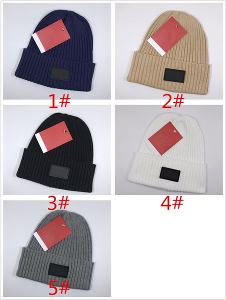 

good quality wool knitted hats men and women winter warm cap fashion sports ski knitted winter hat 5 color, Blue;gray
