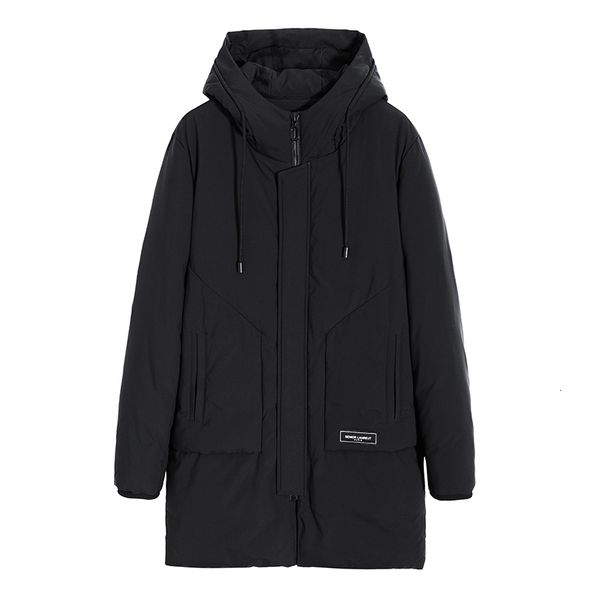 

2021 New Long Parka Winter Gross Clothes Hot Cottoncoat Packed Jacket Top Male Quality Men WK62, Black