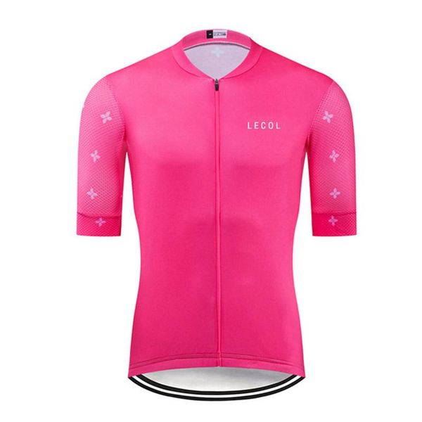 

lecdl 2020 men and women summer short sleeve jersey mtb cycle ropa ciclismo maillot women's cycling clothing maillot cycling, Black;blue