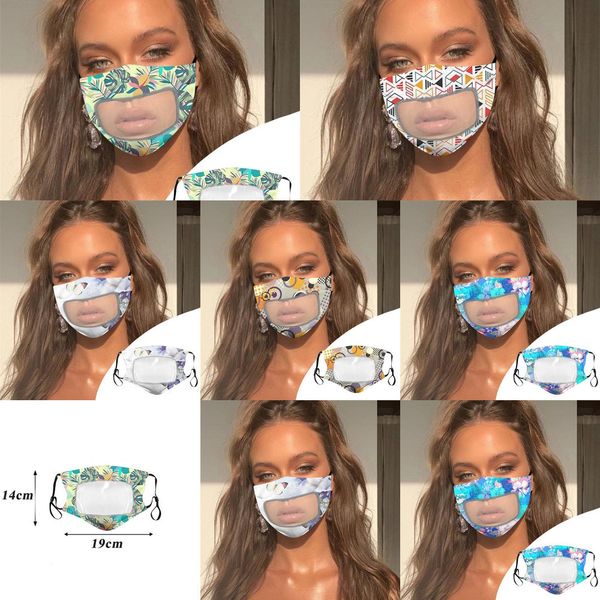 

unisexfor adults face-mask protection for with fashion germ clear window visible cotton mouth face maskswashable and reu