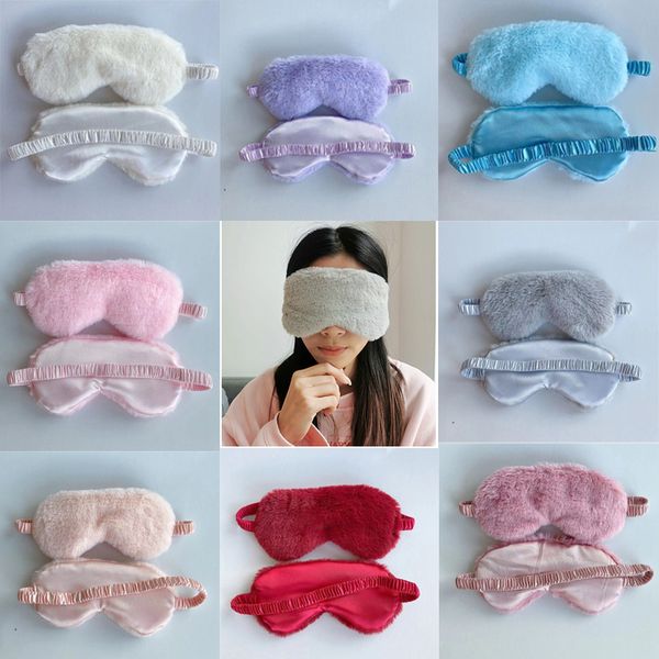 

plush silk sleep eye mask sleeping masks night eyeshade breathable eye cover eyepatch blindfold travel nap rest eyemask women