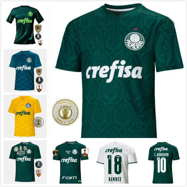 

20/21 palmeiras soccer jersey man g.veron dudu .adriano football jersey felipe melo ramires camisa palmeiras libertadores finals 202, Black;yellow