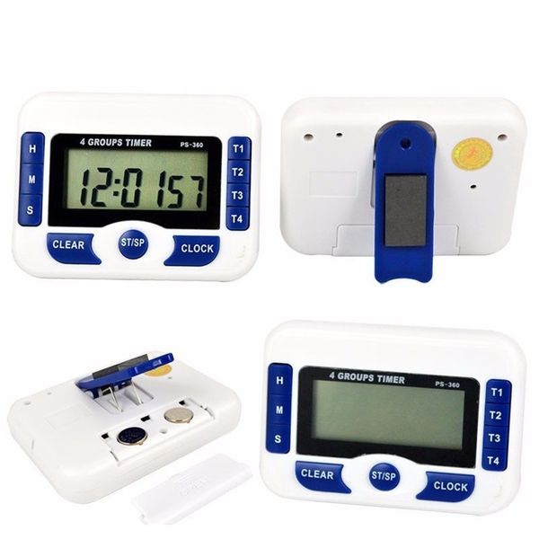 

5 шт. магнитные цифровые часы набор 4 группы канал тревоги таймера timer digitale count doup вниз вниз электронные сотрудничество сторонные