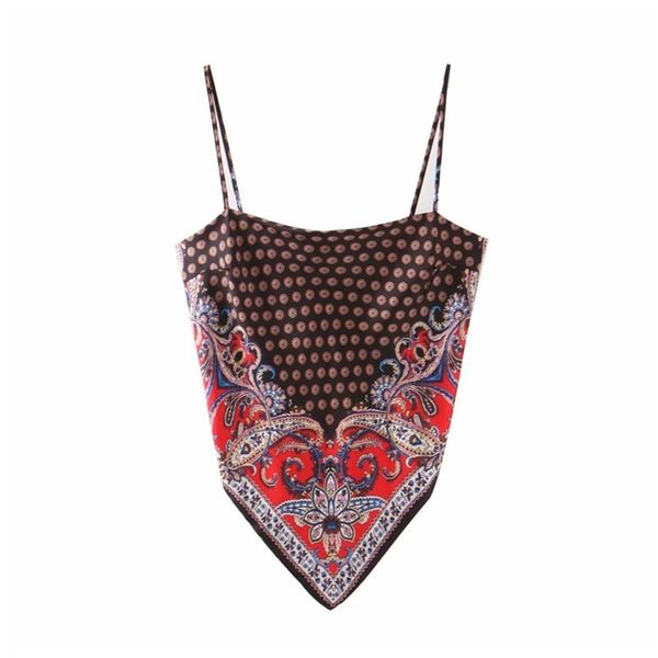 

stylish striped print camis tank spaghetti straps sleeveless back bow tie shirts female casual chic 12 colors lj200818, White