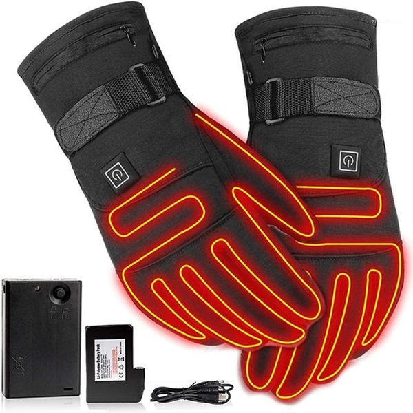 

men's gloves women's winter gloves heated usb running fishing with heat rays1