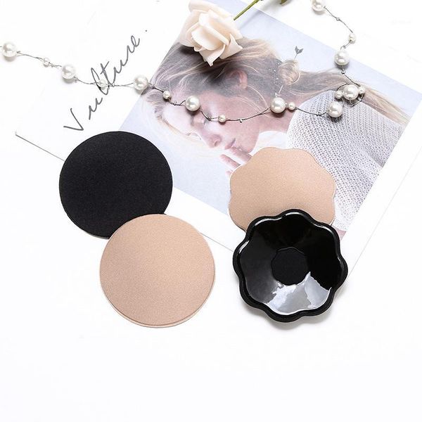 

intimates circular protruding nipple thin invisible areola with non-woven fabric surface emulsion with breathable breast r000011, Black;white