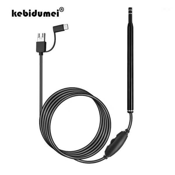 

5.5mm mini ear cleaning endoscope 3 in1 type c usb hd visual ear spoon camera for android pc pick otoscope borescope1