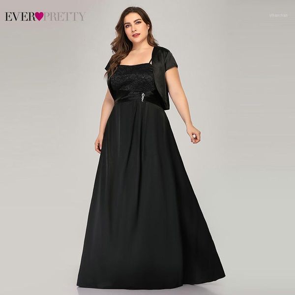 

vestidos compridos ever pretty plus size black evening dresses ever pretty a-line short sleeve elegant long formal dresses 20191, White;black