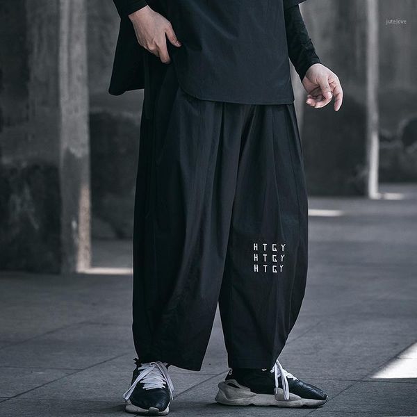 

2020 men's pants sweatpants straight leg classic blend fashion hip hop cargo pants loose style hip hop for men1, Black