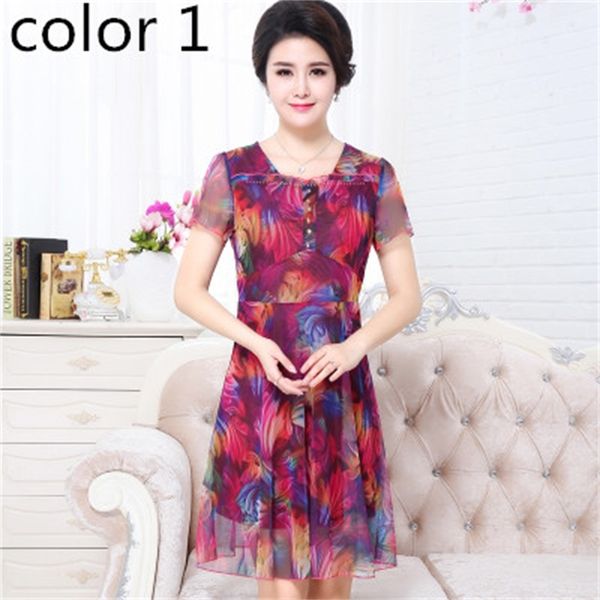 

2021 new chiffon floral short sleeve dressed plus size for 5xl 6xl 7xl female summer dress beach dresses fy471 hqh1, Black;gray