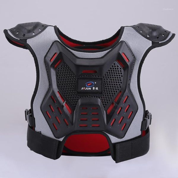 

back support children's body protector pad clothing motorcycle riding guard cross-country chest protective gear1, Black;blue