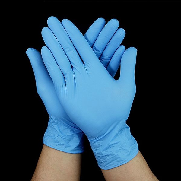 

black disposable blue white pvc beauty hair dye rubber latex gloves experiment nitrile tattoo