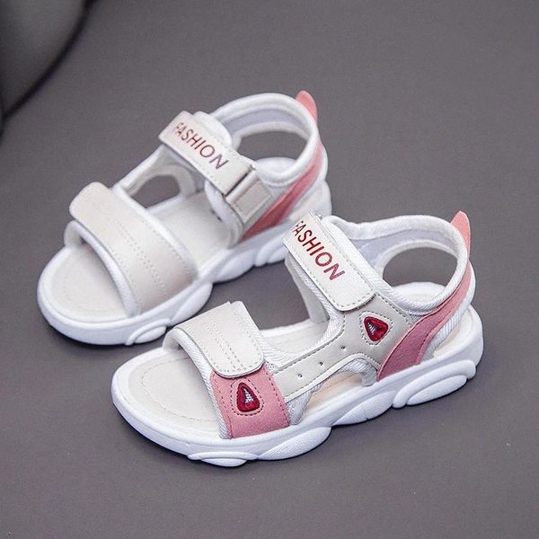 

summer girls beach shoes children sandals fashion kids shoes sports casual soft bottom non-slip size 25-35 #ua7f