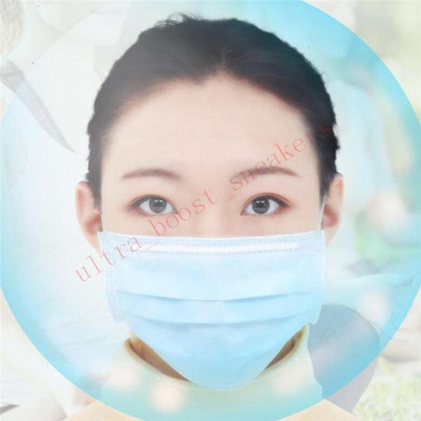 

loop disposable 3-ply 50pcs/with box high ear quality mouth mask anti-dust self protection blue designer face masks