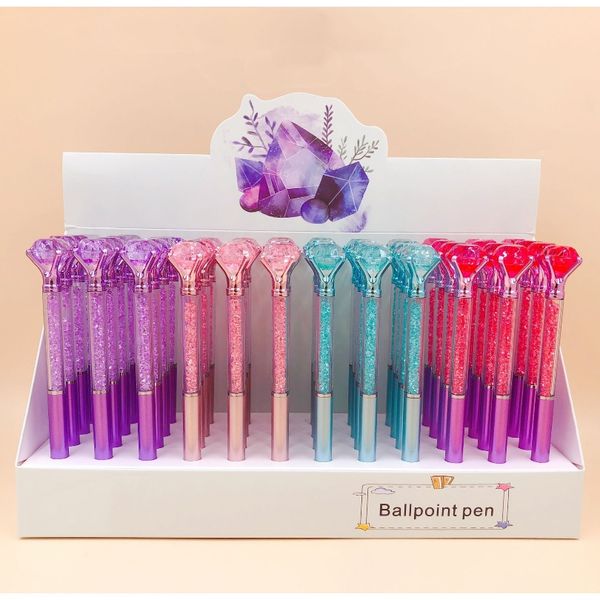 

1 канцелярские товары шариковая ручка школа товары для офиса cute kawaii творческий сладкий прекрасные довольно алмазный забавные ручки sqca, Black;red