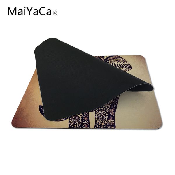 

4fds2awmaiyaca elephant vintage pattern style anti-slip mousepad computer pad mat for optal me trackball not lockedge mouse
